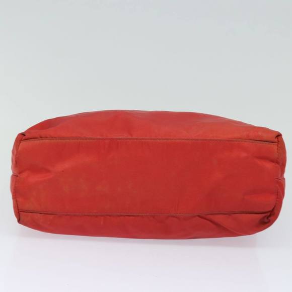 PRADA Nylon Hand Bag Red Auth 80112 - Picture 5 of 16